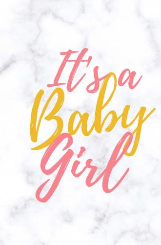 Babyshower gastenboek It's a baby girl